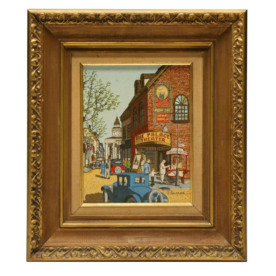 H. Hargrove The Palace Theater Serigraph on Canvas shown in the product listing