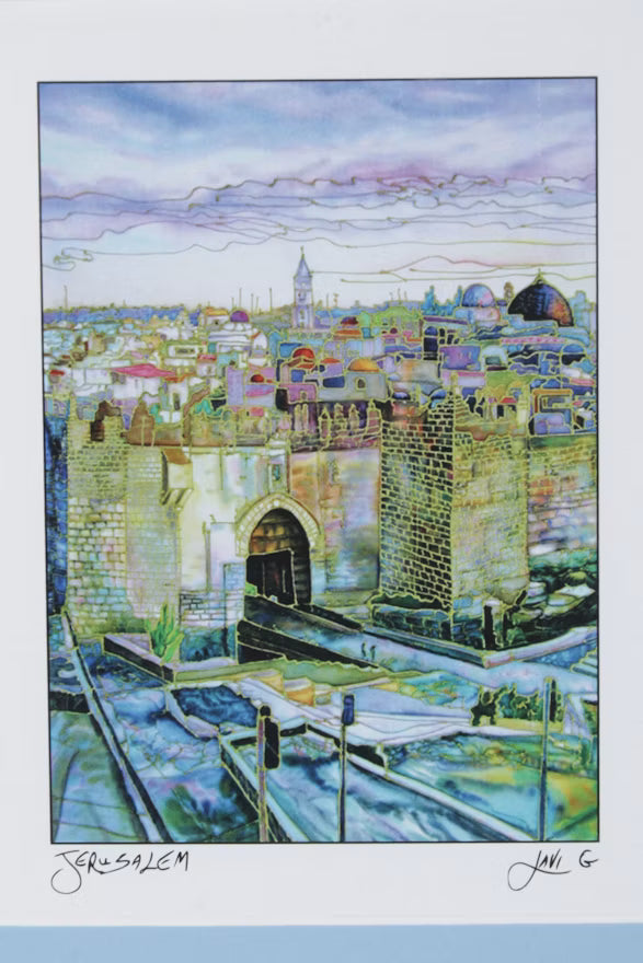 St. Martin and Jerusalem Souvenir Lithograph Prints