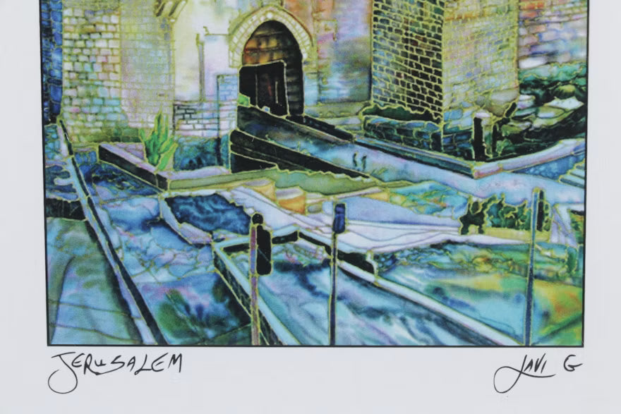 St. Martin and Jerusalem Souvenir Lithograph Prints