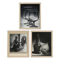 Framed William E. Snyder silver gelatin prints including Spinning a Mood and two untitled photographic works