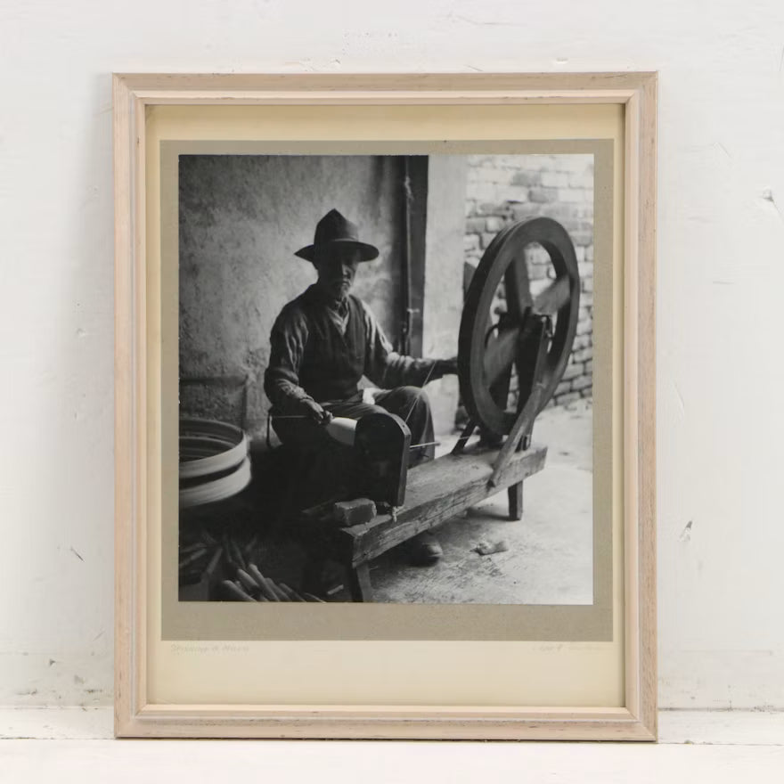 William E. Snyder "Spinning a Mood" and Two Silver Gelatin Prints