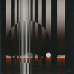 Patrice Breteau "Altitude IV" Op Art Serigraph, Artist's Proof, Circa 1979