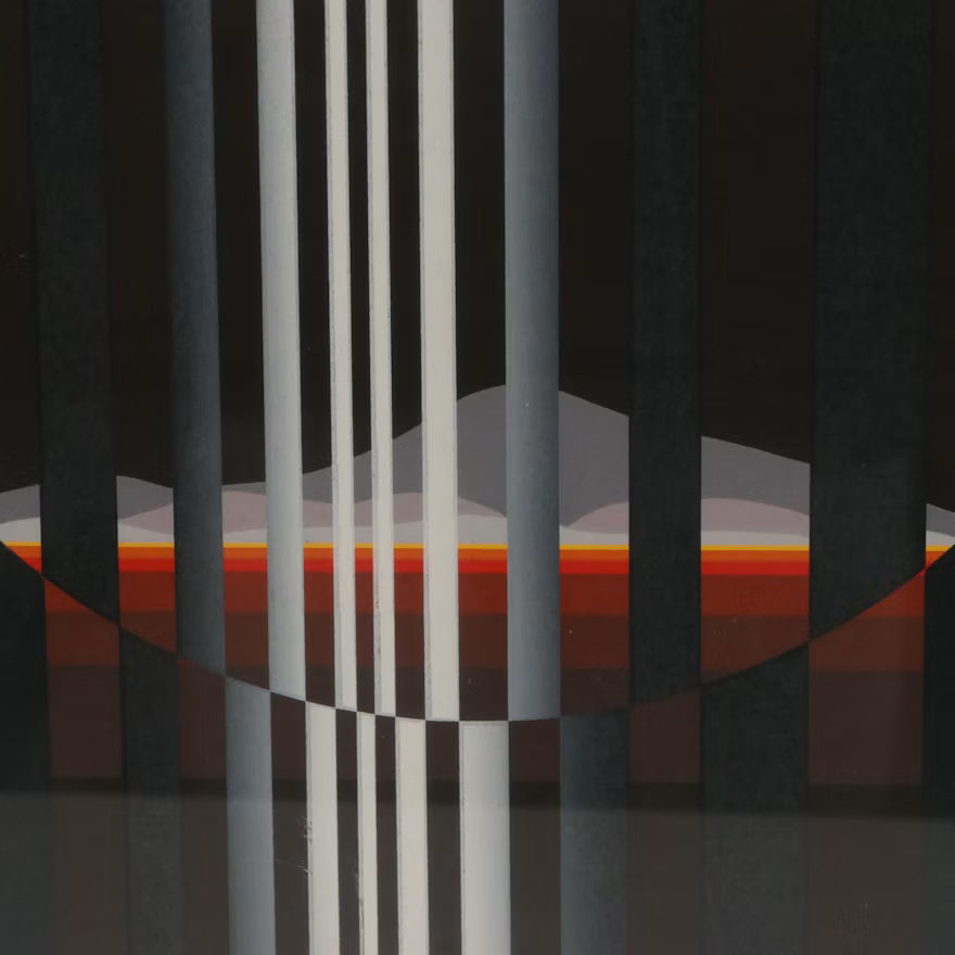 Patrice Breteau "Altitude IV" Op Art Serigraph, Artist's Proof, Circa 1979