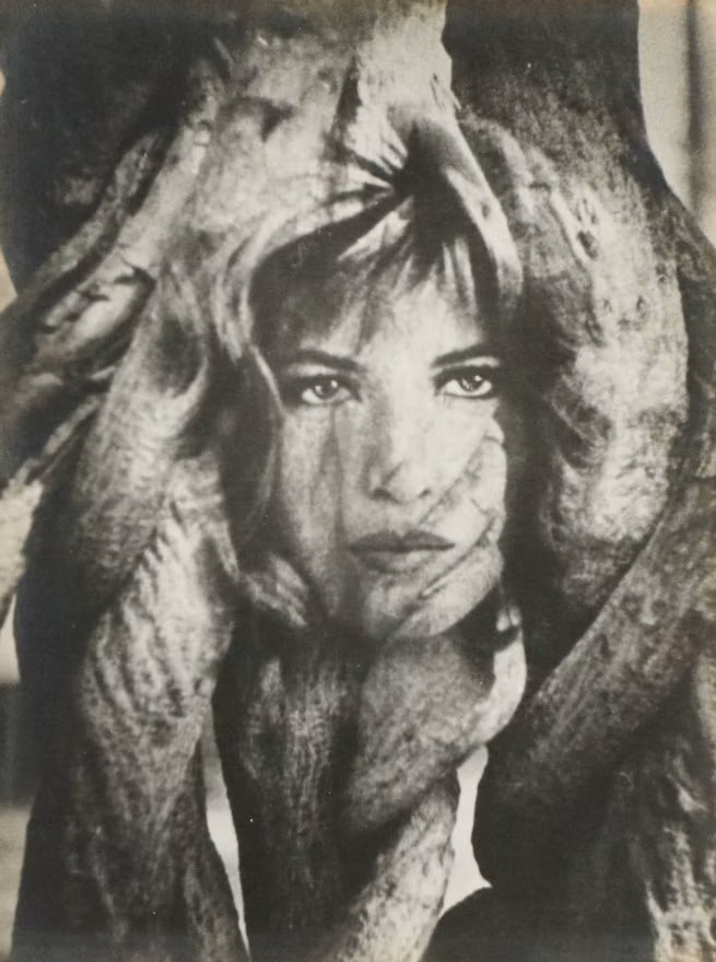 Joe Letitia Mixed Media Brigitte Bardot Portrait, Circa 1997