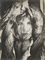 Joe Letitia Mixed Media Brigitte Bardot Portrait, Circa 1997