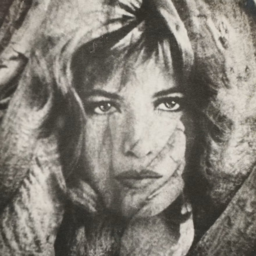 Joe Letitia Mixed Media Brigitte Bardot Portrait, Circa 1997