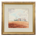 Autumnal Homestead Landscape Watercolor, 1981 shown in the product listing