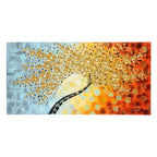 Contemporary Stylized Flowering Tree Acrylic Painting shown in the product listing