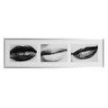 Lips Digital Print Triptych in the Style of Sam Samore shown in the product listing