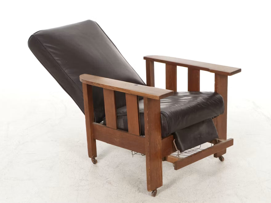 Royal Chairs Co. Arts and Crafts Recliner on Casters shown in the product listing