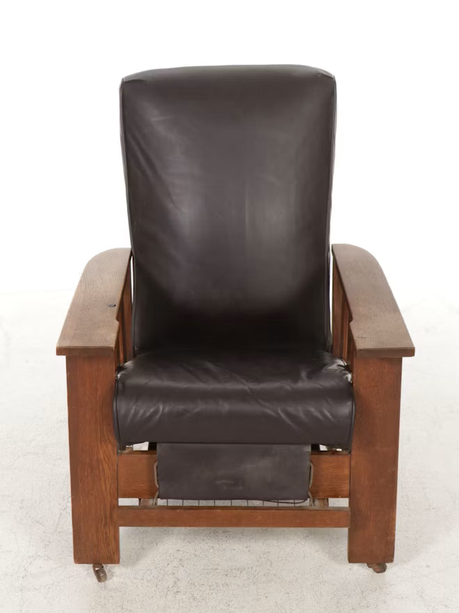 Royal Chairs Co. Arts and Crafts Recliner on Casters