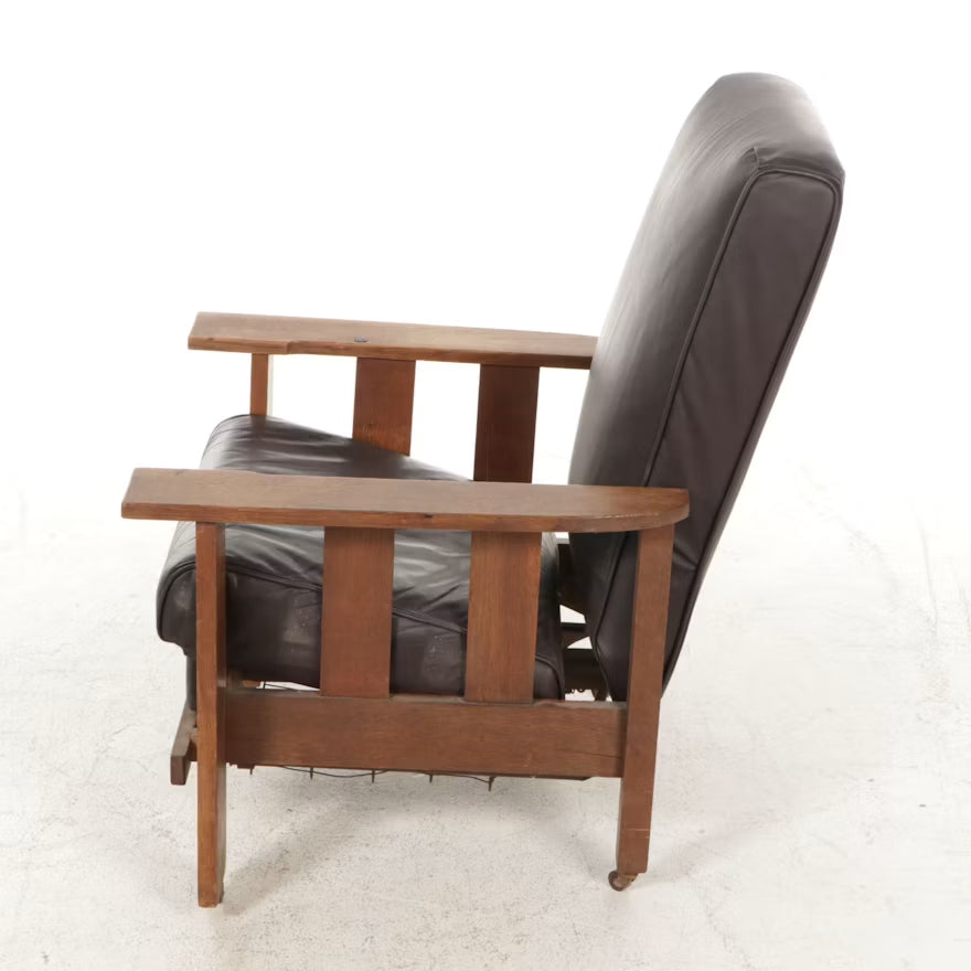 Royal Chairs Co. Arts and Crafts Recliner on Casters