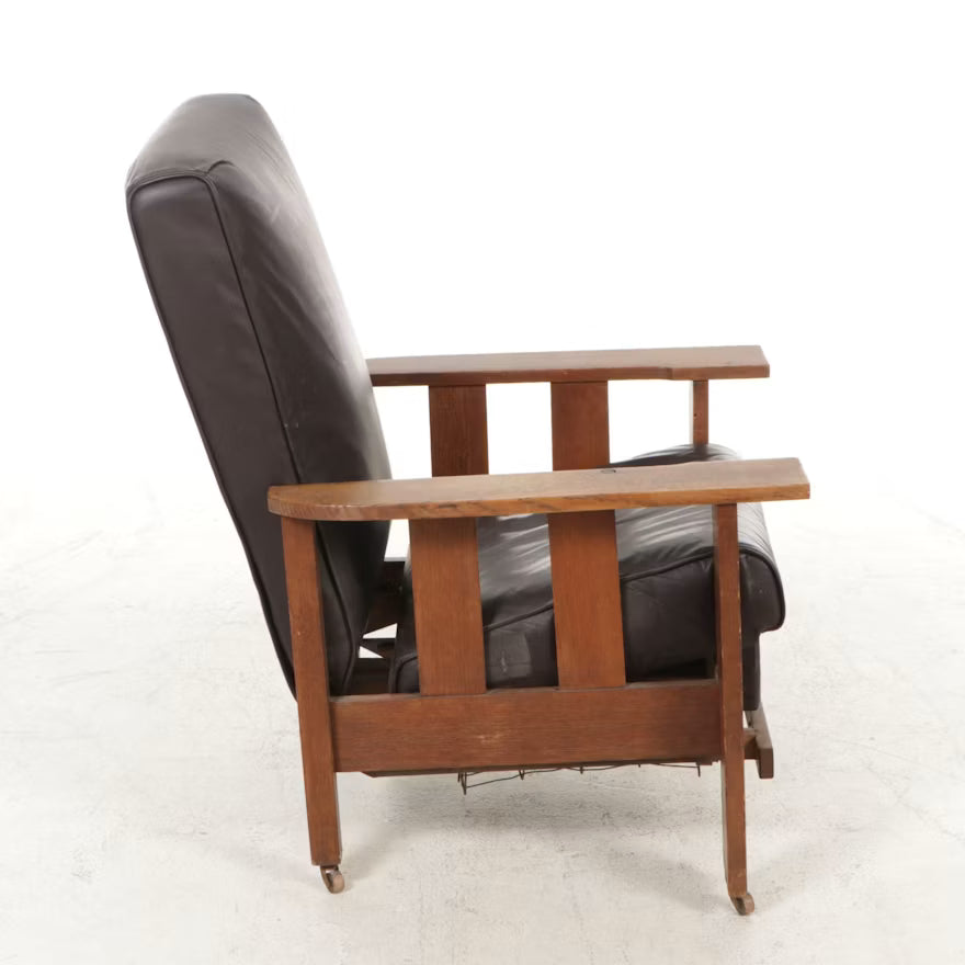 Royal Chairs Co. Arts and Crafts Recliner on Casters