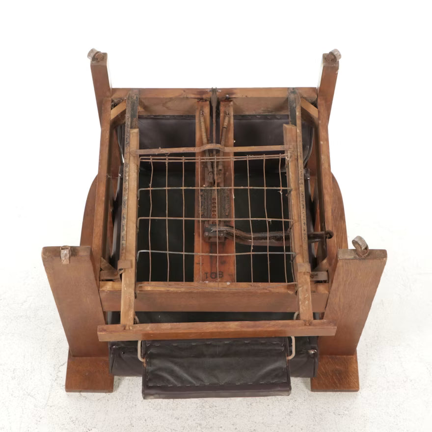 Royal Chairs Co. Arts and Crafts Recliner on Casters