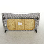 Skyline Furniture Black and White Houndstooth Settee