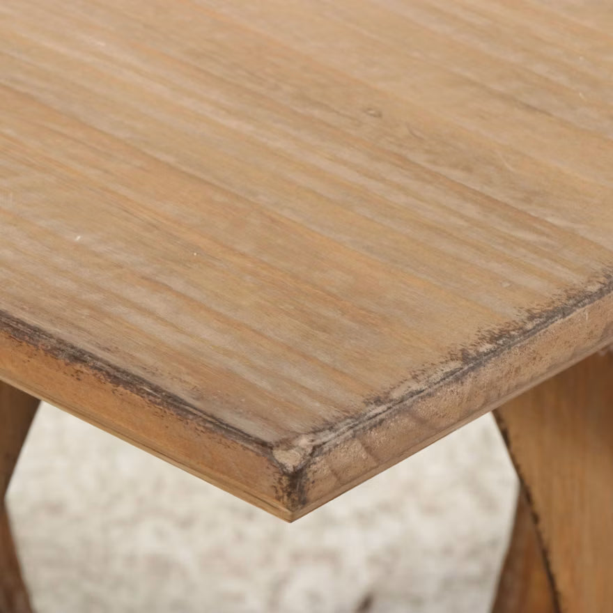 Postmodern Wood Side Table Pair, 21st Century