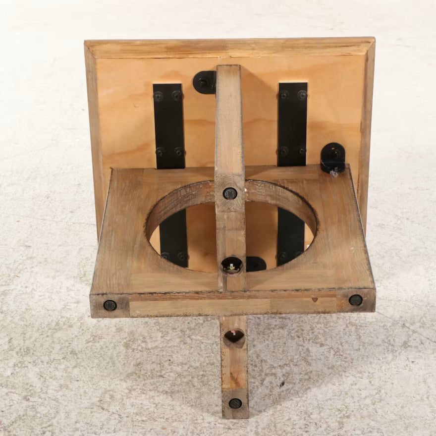 Postmodern Wood Side Table Pair, 21st Century
