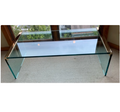 Rare Leon Rosen for Pace Glass Waterfall Table