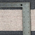 Hand-Knotted Indian Red and Beige Chevron Wool Area Rug, 8 x 10